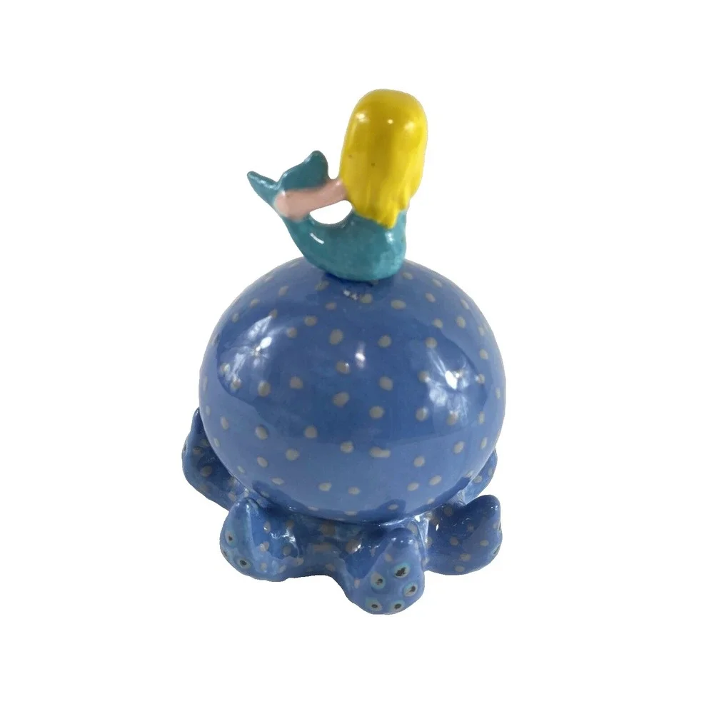 Vintage Mermaid on Octopus Figurine 5
